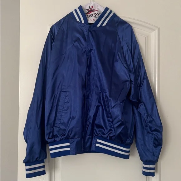 Augusta Sportswear Royal/White Satin Jacket - Size M - Picture 6 of 16